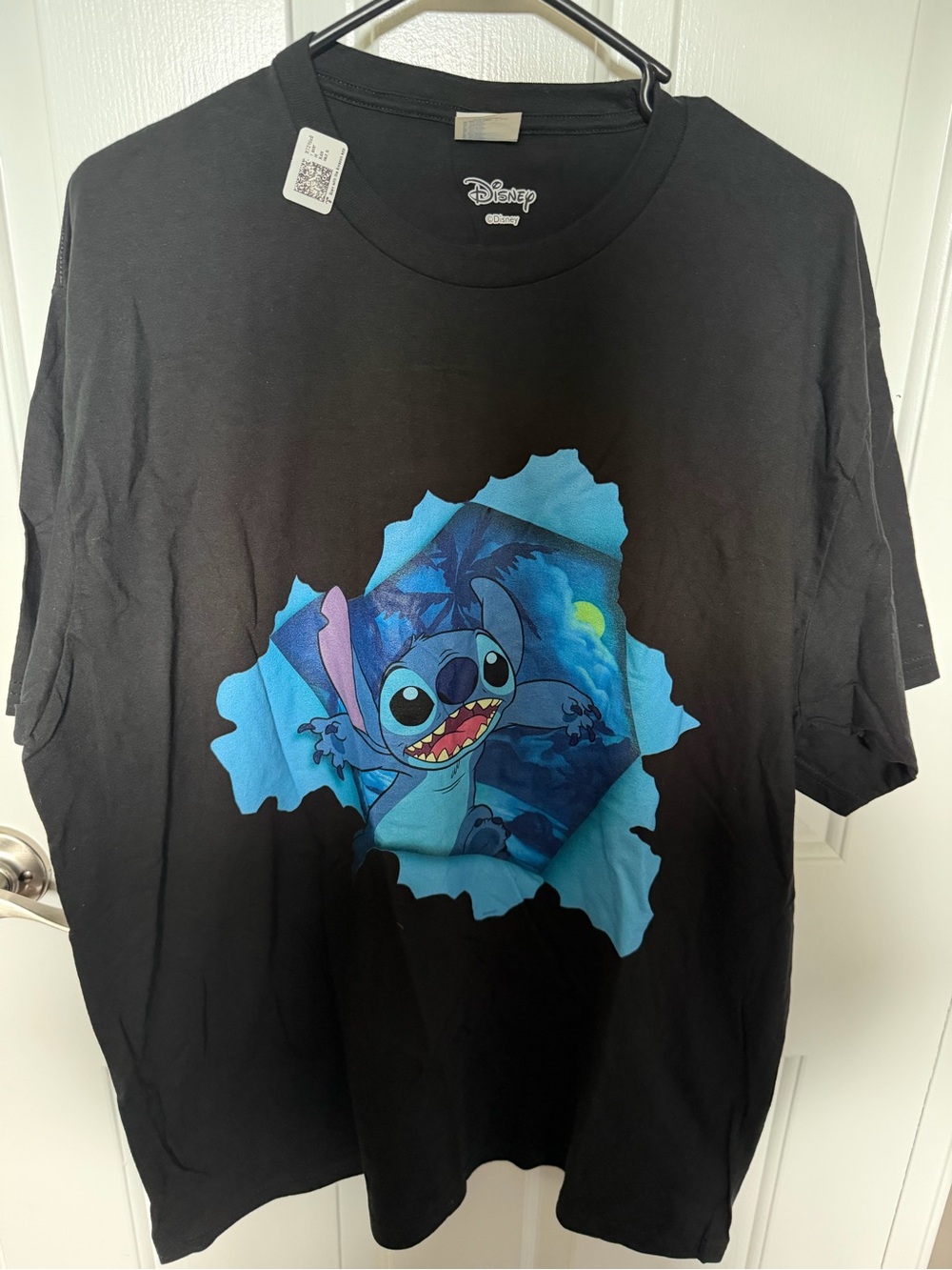 Disney Men's Stitch Graphic Tee - Black/Blue